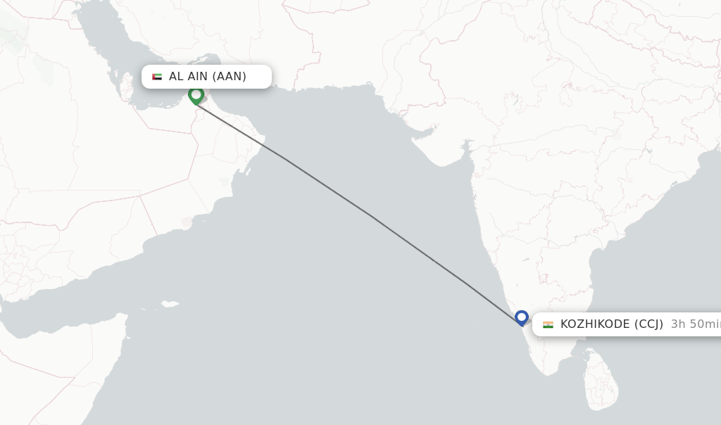 Direct Non Stop Flights From Al Ain To Kozhikode Schedules