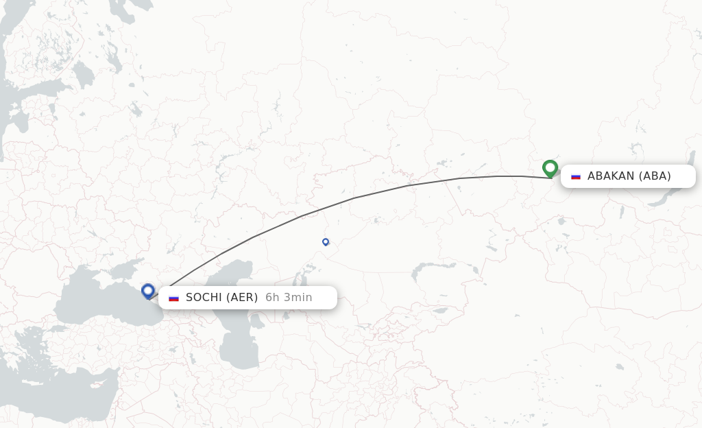 Direct Non Stop Flights From Abakan To Adler Sochi Schedules