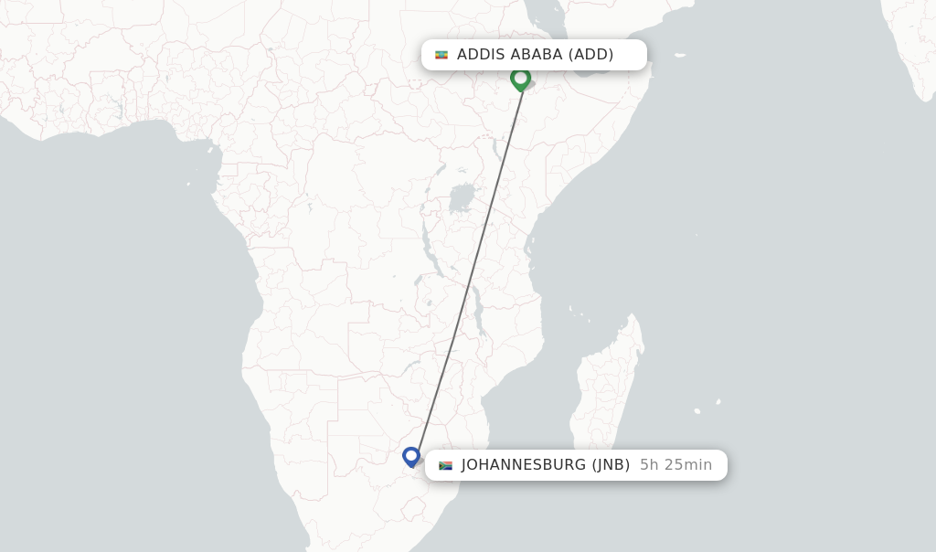 Direct Non Stop Flights From Addis Ababa To Johannesburg Schedules