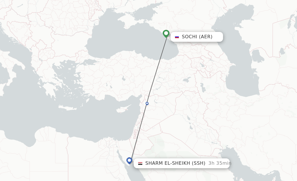 Direct Non Stop Flights From Adler Sochi To Sharm El Sheikh