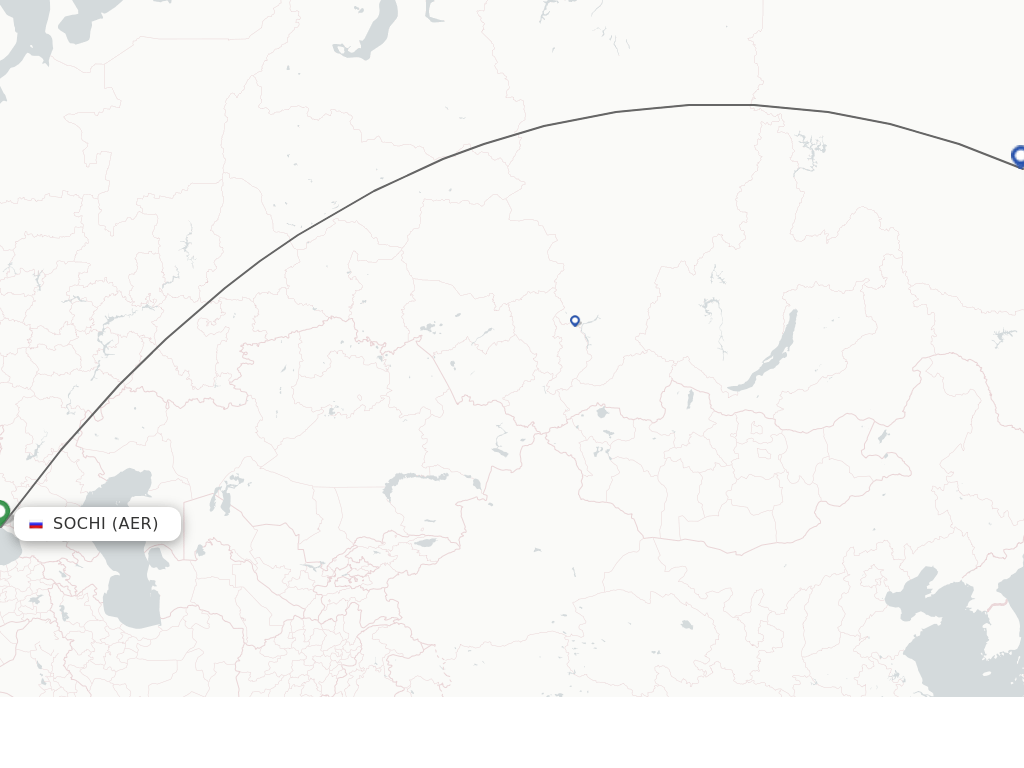 Direct Non Stop Flights From Yakutsk To Adler Sochi Schedules