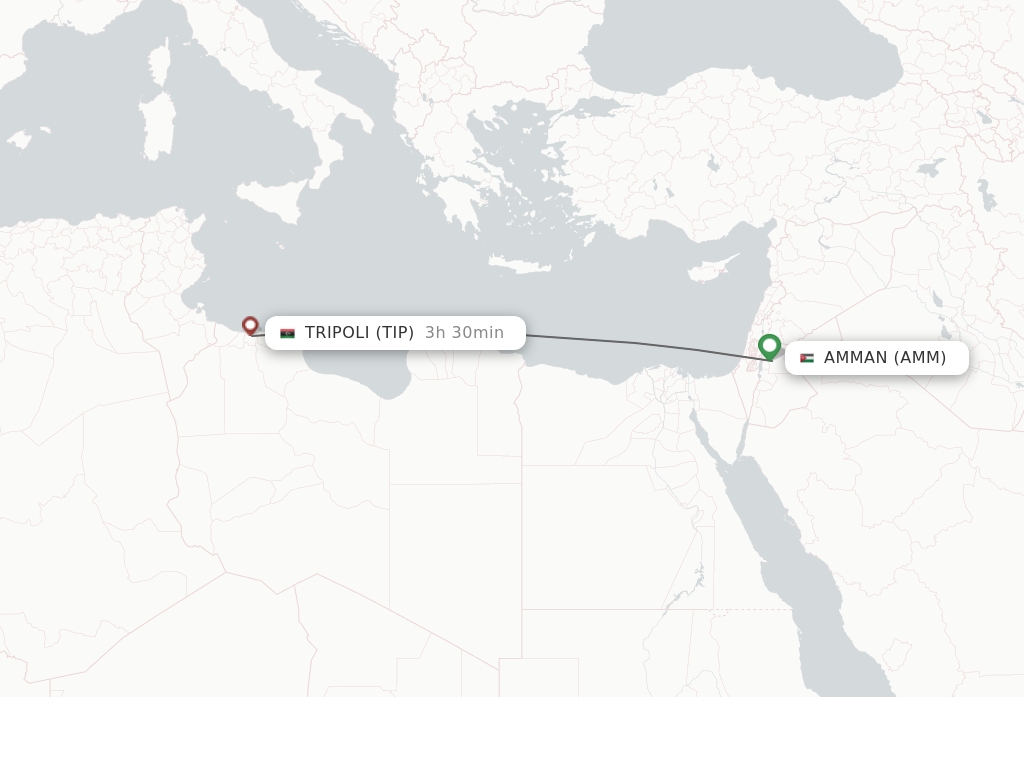 Direct Non Stop Flights From Amman To Tripoli Schedules