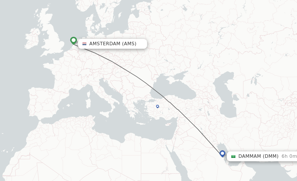 Direct Non Stop Flights From Amsterdam To Dammam Schedules