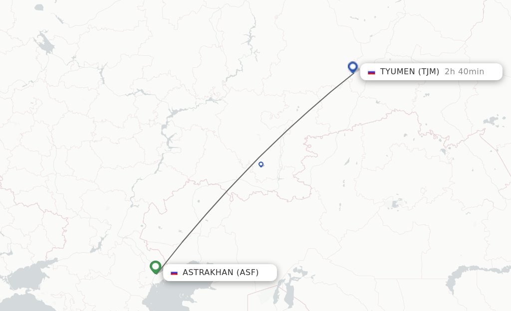 Direct Non Stop Flights From Astrakhan To Tyumen Schedules