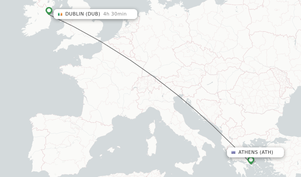 Direct Non Stop Flights From Athens To Dublin Schedules