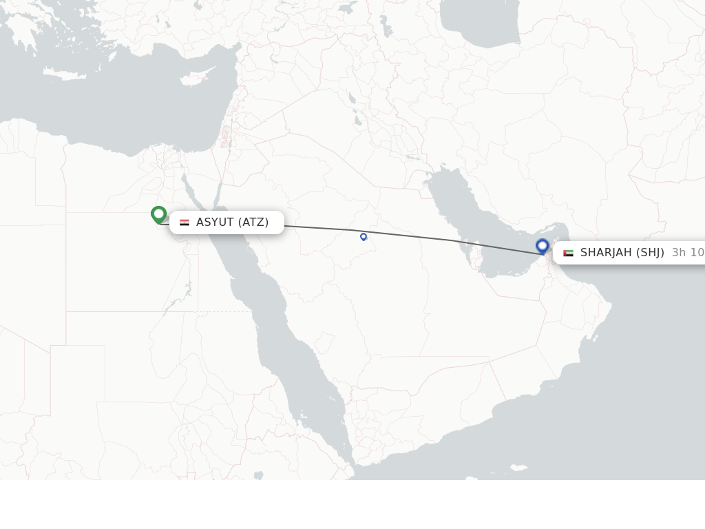 Direct Non Stop Flights From Asyut To Sharjah Schedules