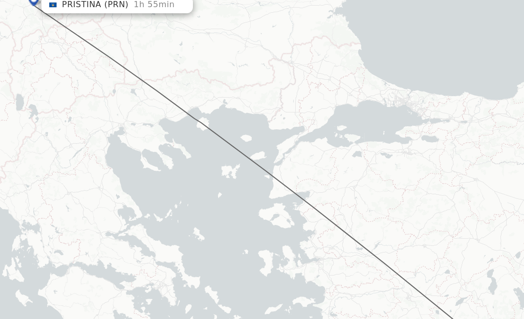 Direct Non Stop Flights From Antalya To Pristina Schedules