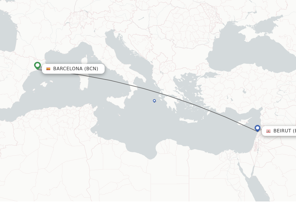 Direct Non Stop Flights From Barcelona To Beirut Schedules