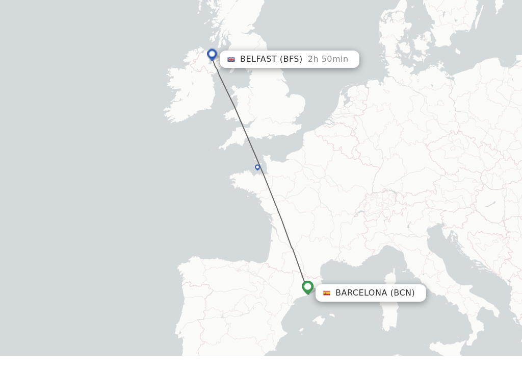 Direct Non Stop Flights From Barcelona To Belfast Schedules