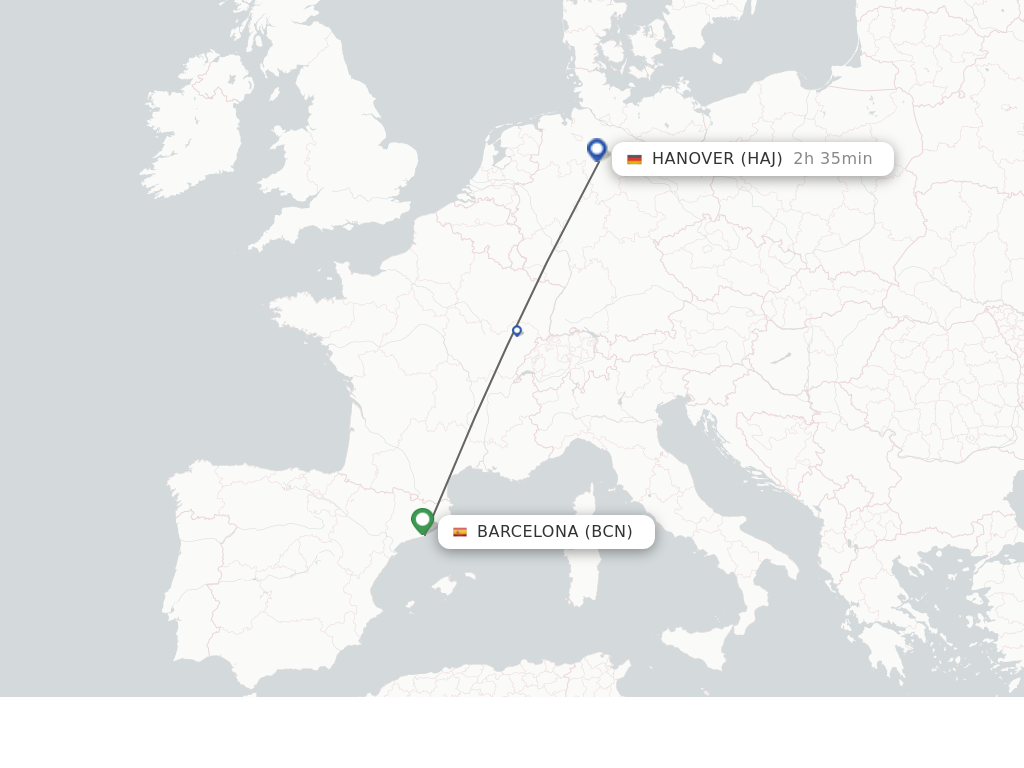 Direct Non Stop Flights From Barcelona To Hanover Schedules