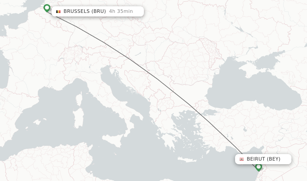 Direct Non Stop Flights From Beirut To Brussels Schedules