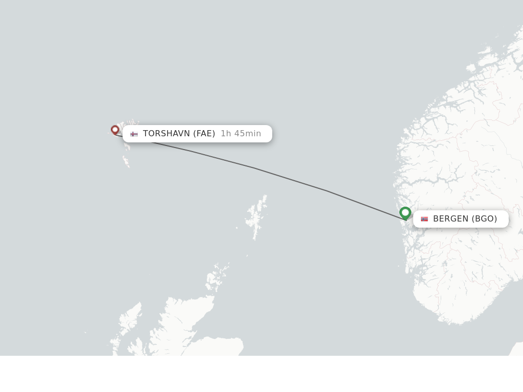 Direct Non Stop Flights From Bergen To Faroe Islands Schedules