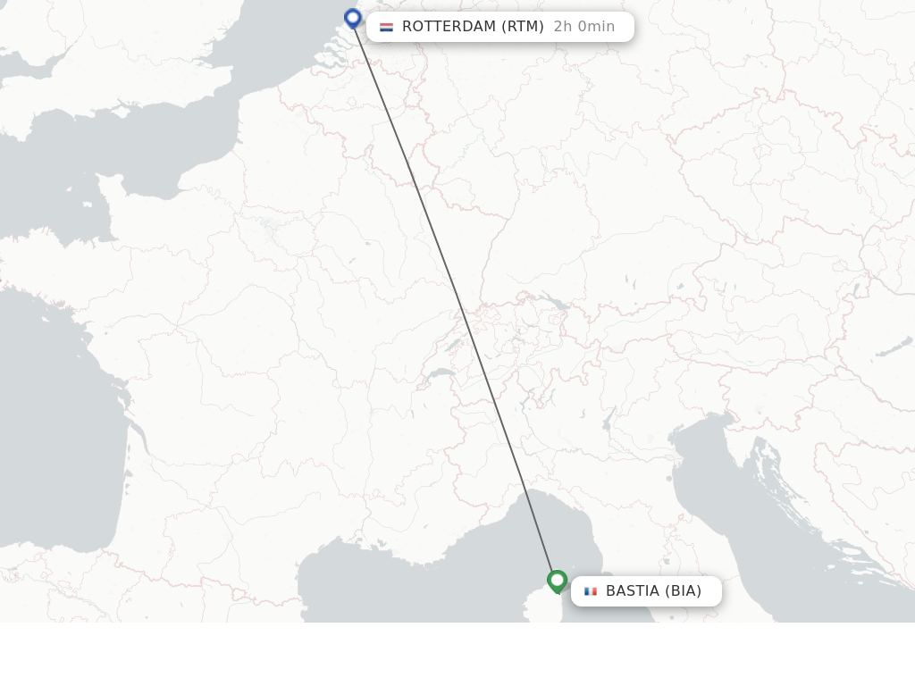 Direct Non Stop Flights From Bastia To Rotterdam Schedules