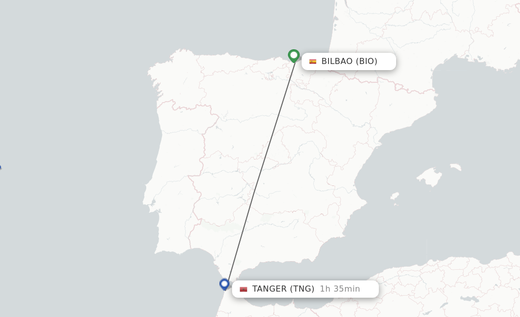 Direct Non Stop Flights From Bilbao To Tangier Schedules