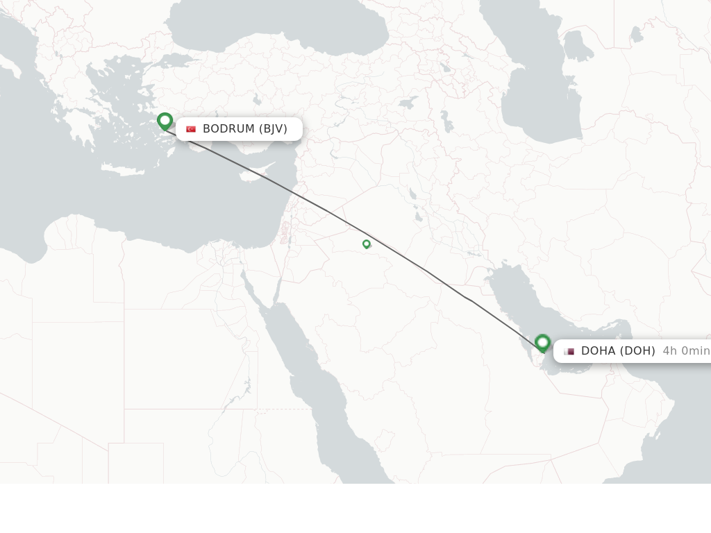 Direct Non Stop Flights From Bodrum To Doha Schedules FlightsFrom