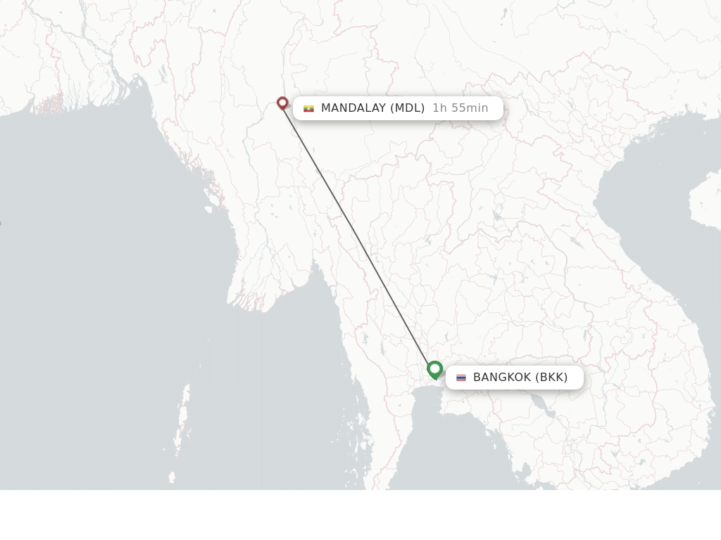 Direct Non Stop Flights From Bangkok To Mandalay Schedules