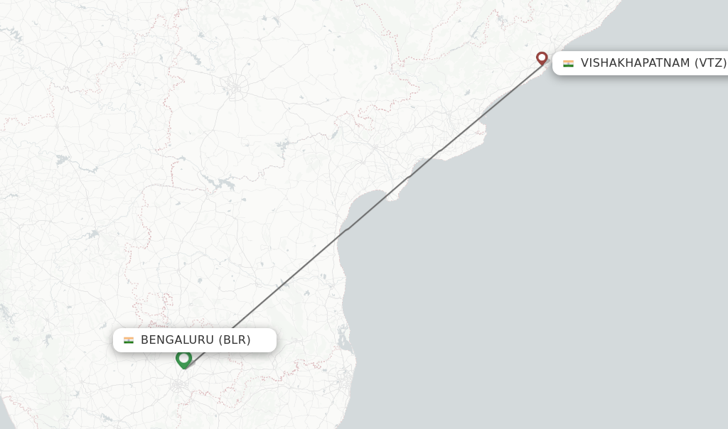 Direct Non Stop Flights From Bengaluru To Vishakhapatnam Schedules