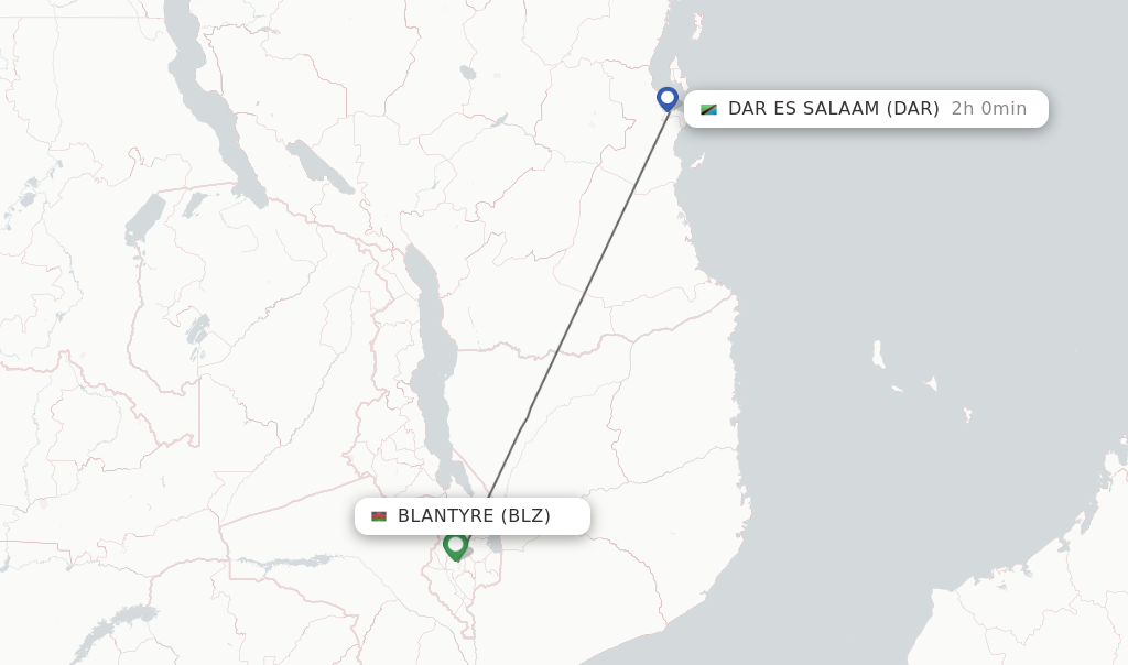 Direct Non Stop Flights From Blantyre To Dar Es Salaam Schedules