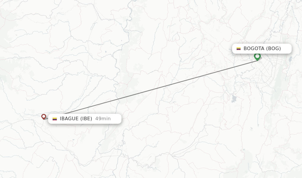 Direct Non Stop Flights From Bogota To Ibague Schedules