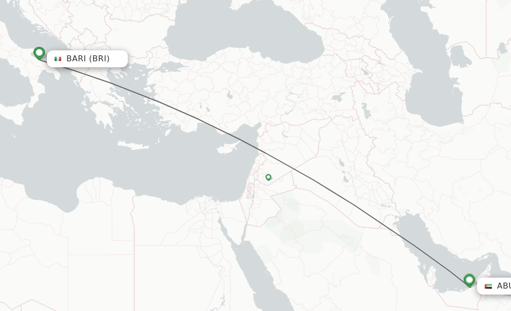 Direct Non Stop Flights From Bari To Abu Dhabi Schedules