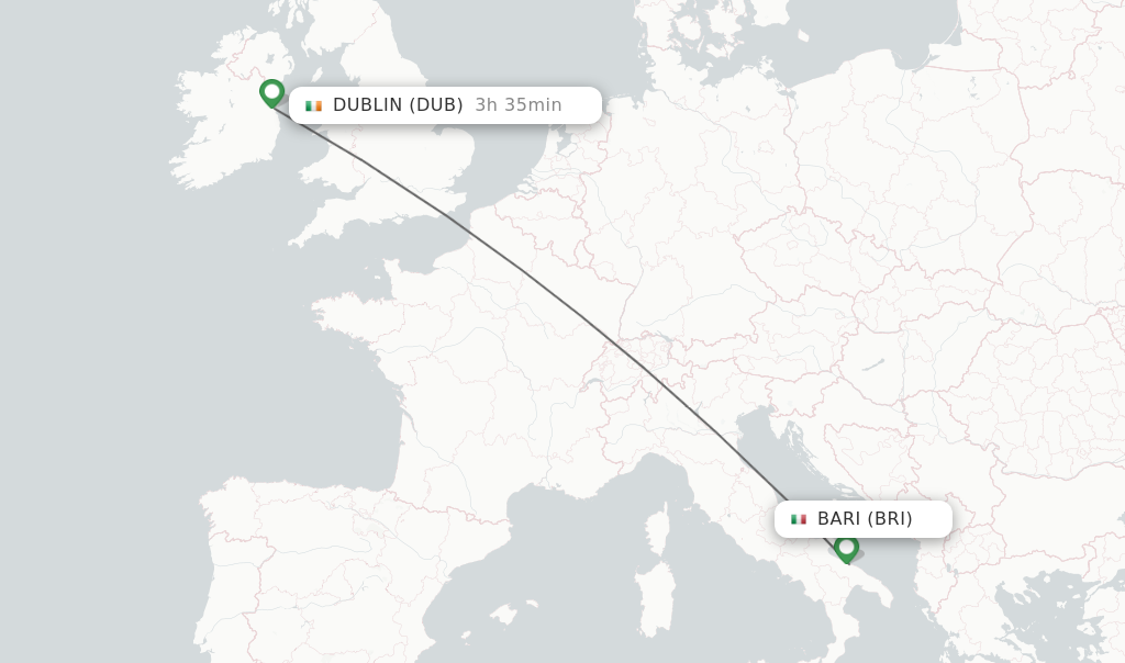 Direct Non Stop Flights From Bari To Dublin Schedules Flightsfrom