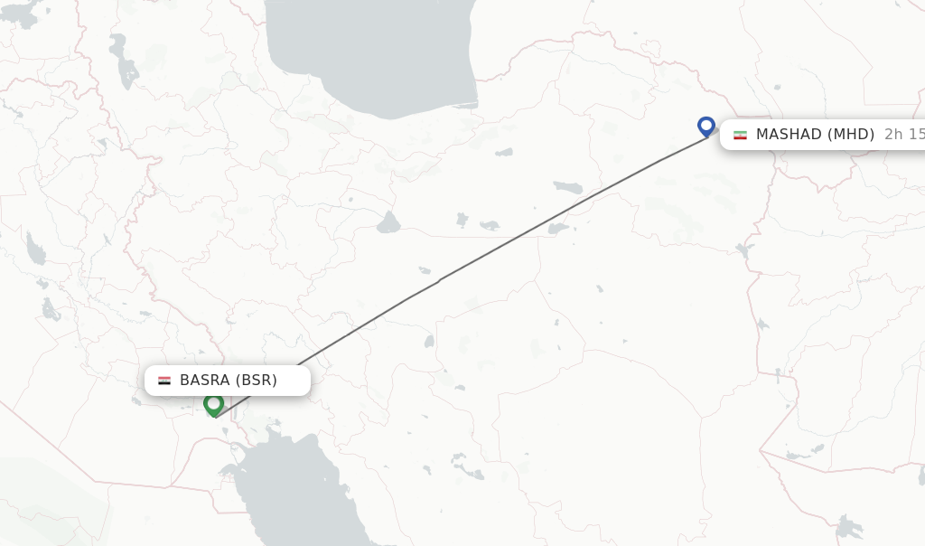 Direct Non Stop Flights From Basra To Mashad Schedules