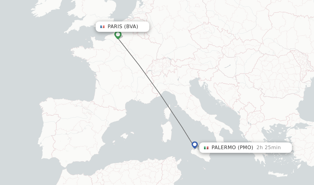 Direct Non Stop Flights From Paris To Palermo Schedules