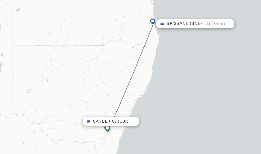 Direct Non Stop Flights From Canberra To Brisbane Schedules