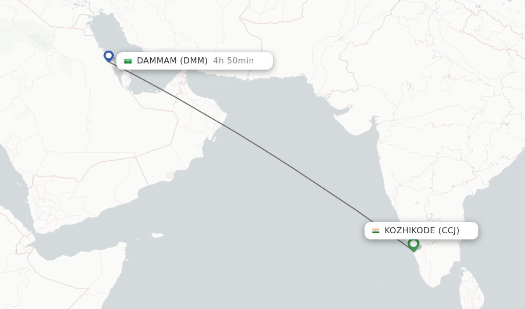 Direct Non Stop Flights From Kozhikode To Dammam Schedules