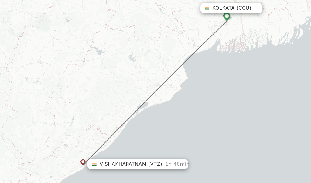 Direct Non Stop Flights From Kolkata To Vishakhapatnam Schedules