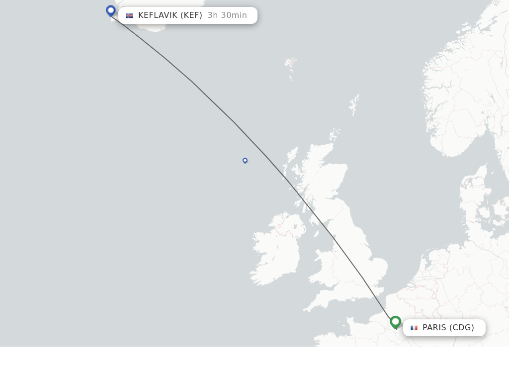 Direct Non Stop Flights From Paris To Reykjavik Schedules