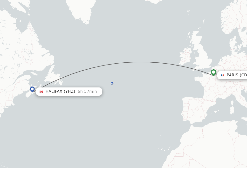 Direct Non Stop Flights From Paris To Halifax Schedules