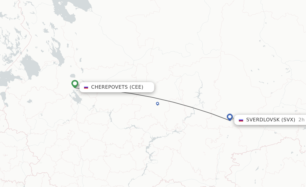 Direct Non Stop Flights From Cherepovets To Yekaterinburg Schedules