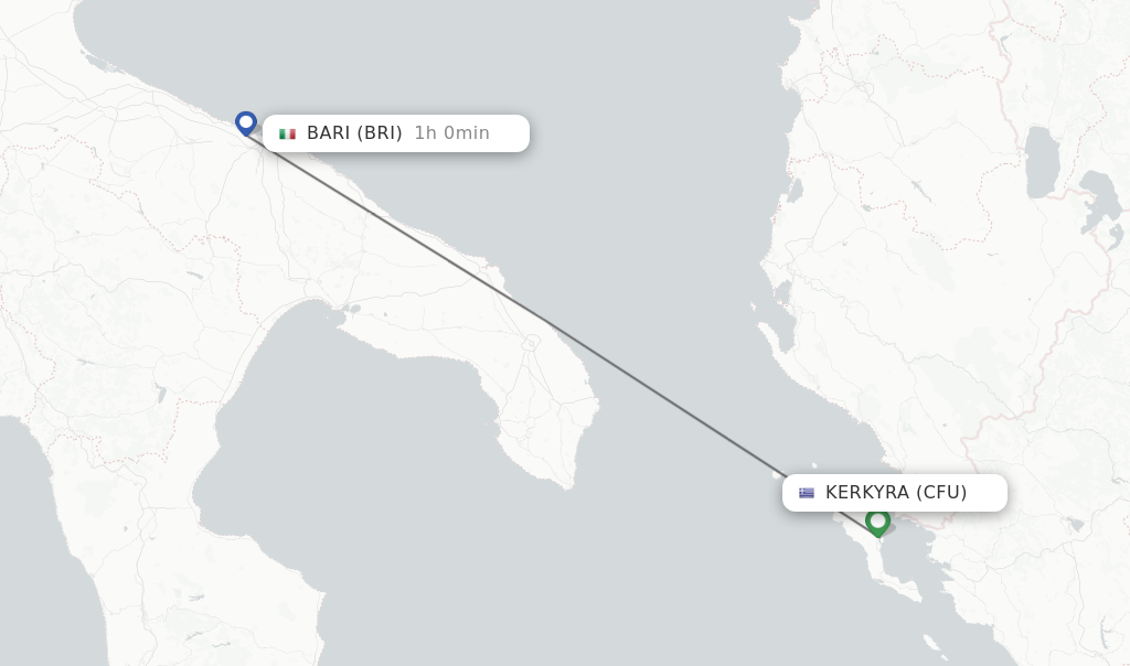 Direct Non Stop Flights From Kerkyra To Bari Schedules