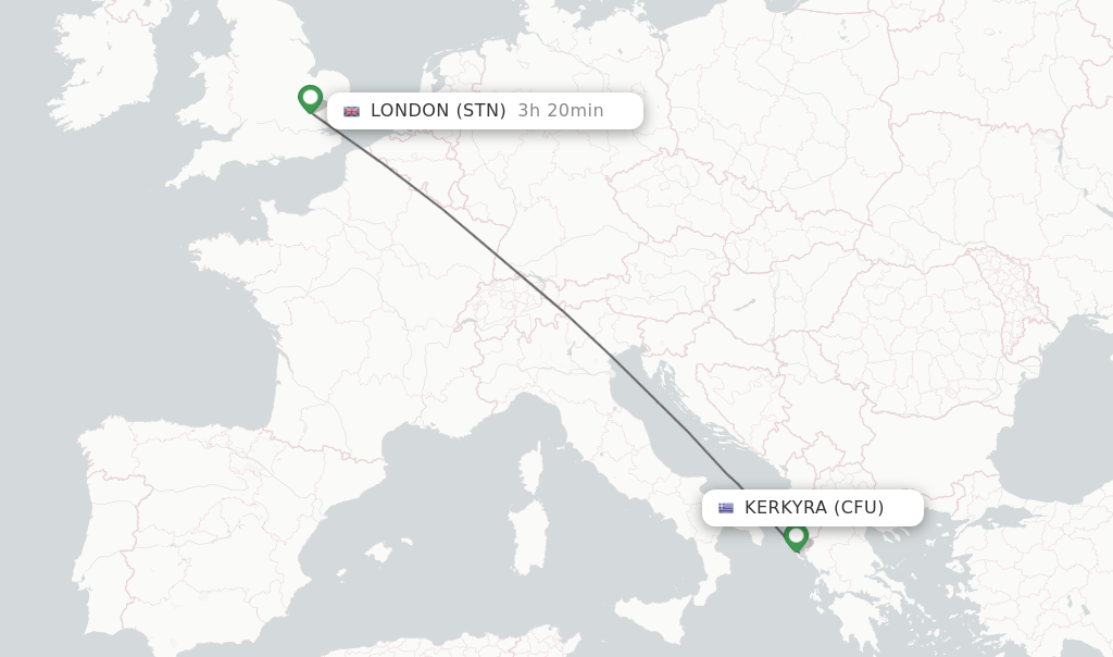 Direct Non Stop Flights From Kerkyra To London Schedules