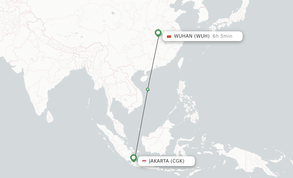 Direct Non Stop Flights From Jakarta To Wuhan Schedules