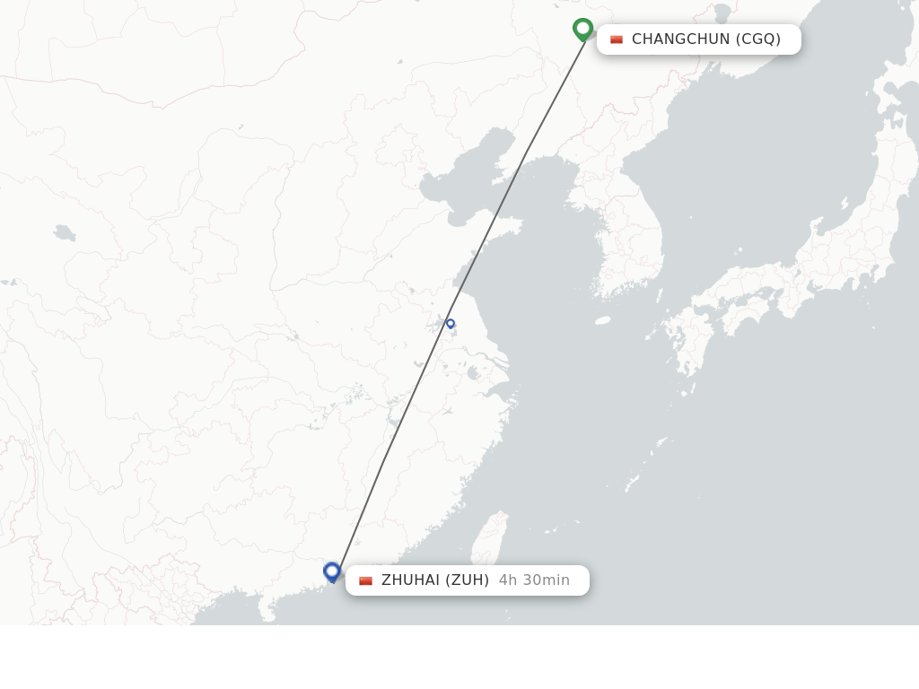 Direct Non Stop Flights From Changchun To Zhuhai Schedules