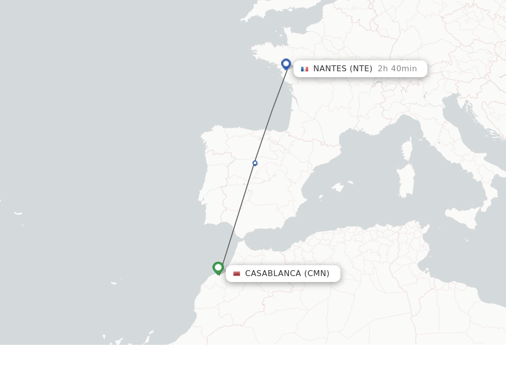 Direct Non Stop Flights From Casablanca To Nantes Schedules