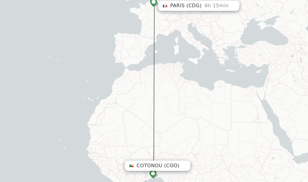 Direct Non Stop Flights From Cotonou To Paris Schedules