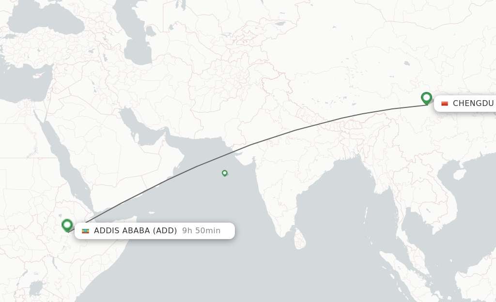 Direct Non Stop Flights From Chengdu To Addis Ababa Schedules