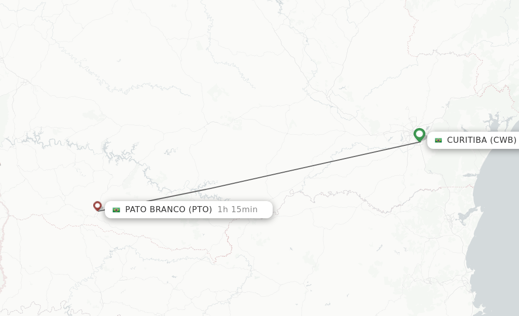 Direct Non Stop Flights From Curitiba To Pato Branco Schedules