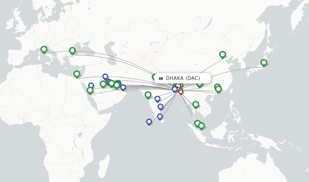 Direct (non-stop) Flights From Dhaka To Chittagong - Schedules ...