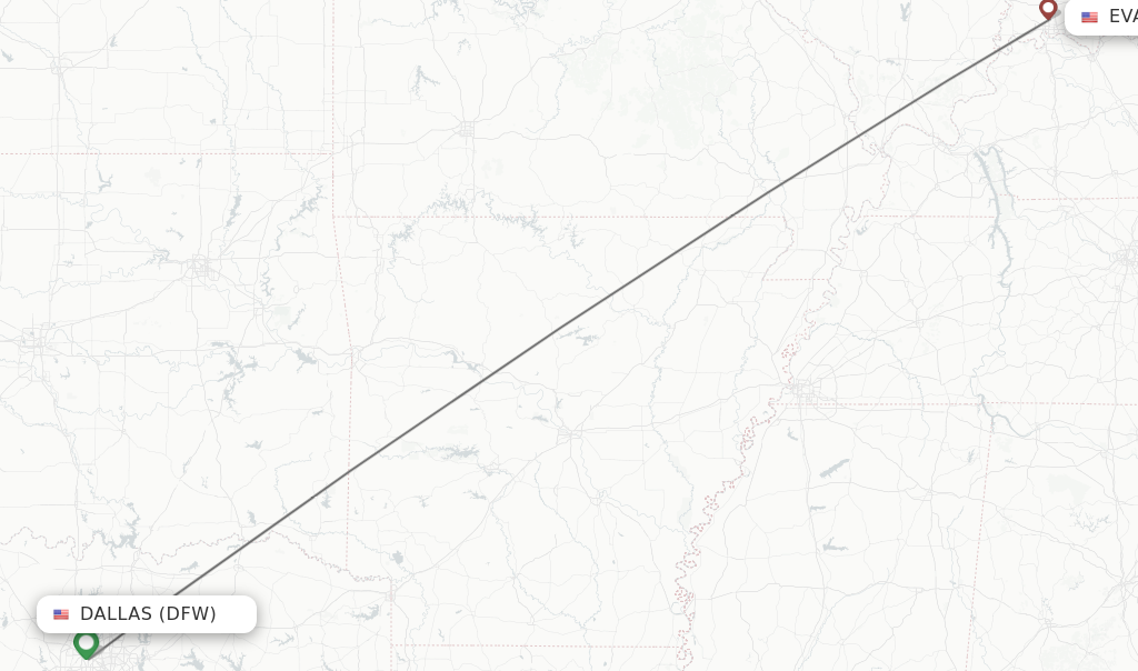 Direct Non Stop Flights From Dallas To Evansville Schedules