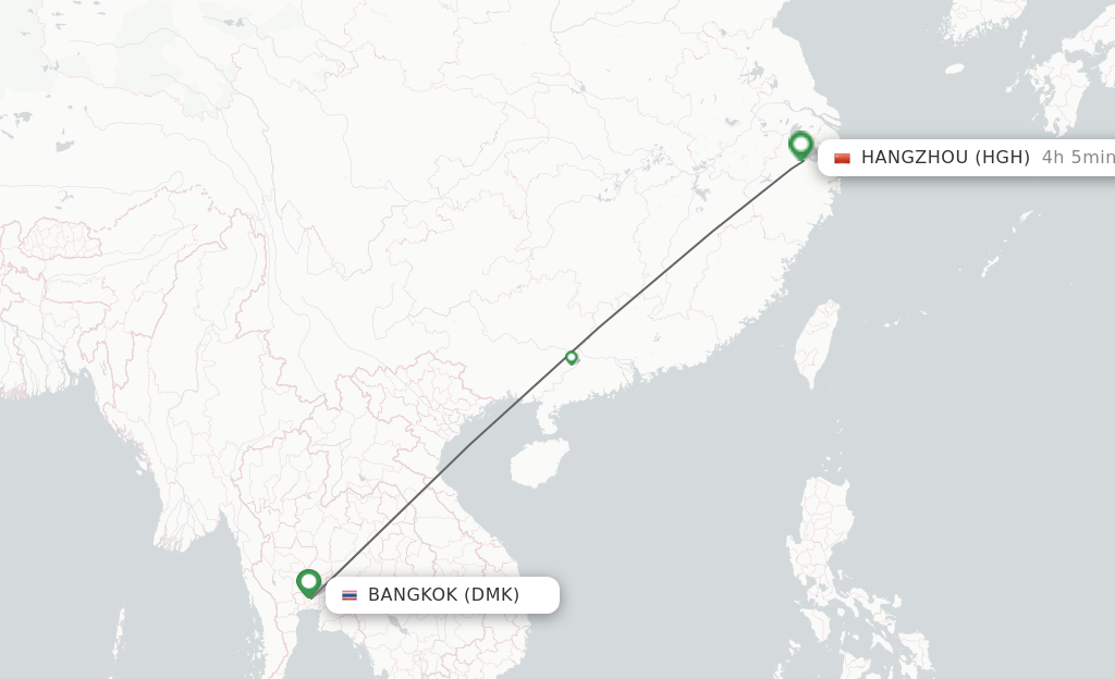 Direct Non Stop Flights From Bangkok To Hangzhou Schedules