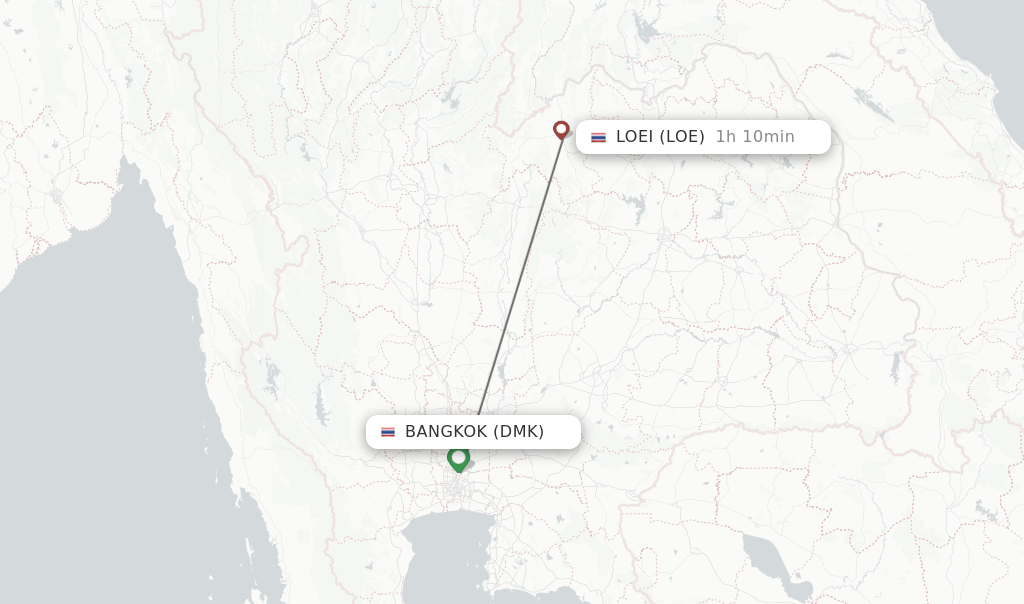 Direct Non Stop Flights From Bangkok To Loei Schedules