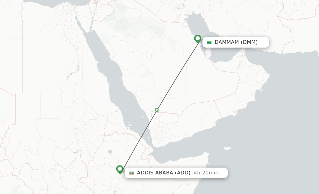 Direct Non Stop Flights From Dammam To Addis Ababa Schedules