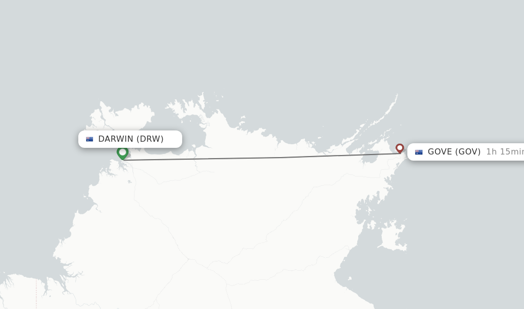 Direct Non Stop Flights From Darwin To Gove Schedules Flightsfrom