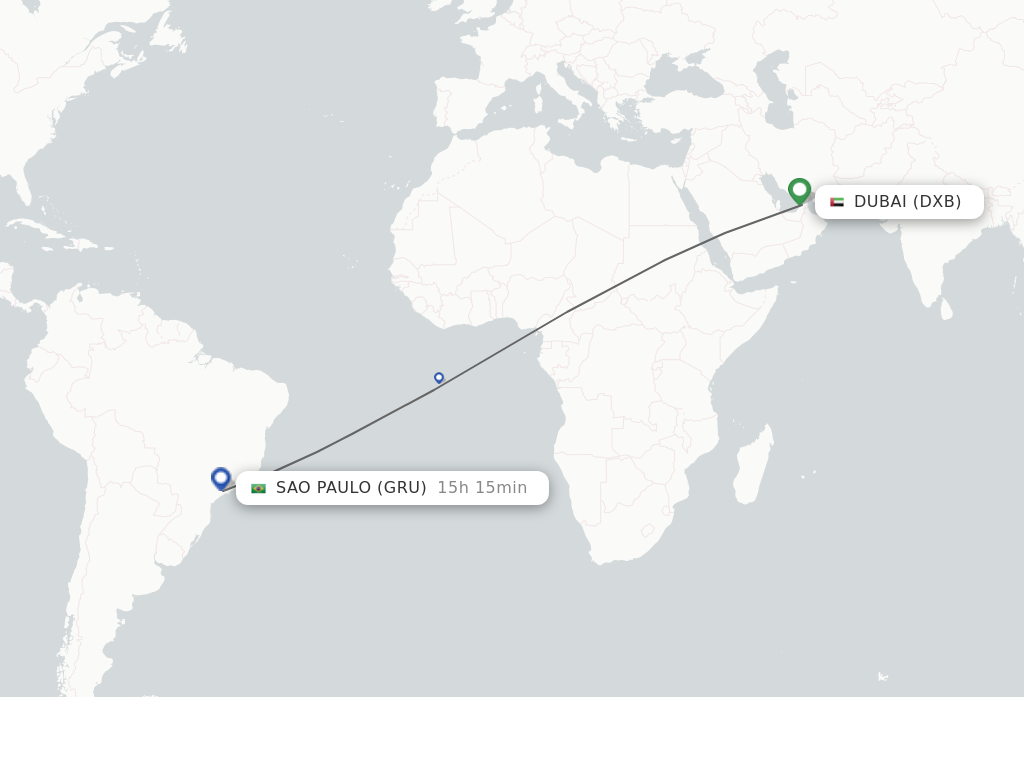 Direct Non Stop Flights From Dubai To Sao Paulo Schedules