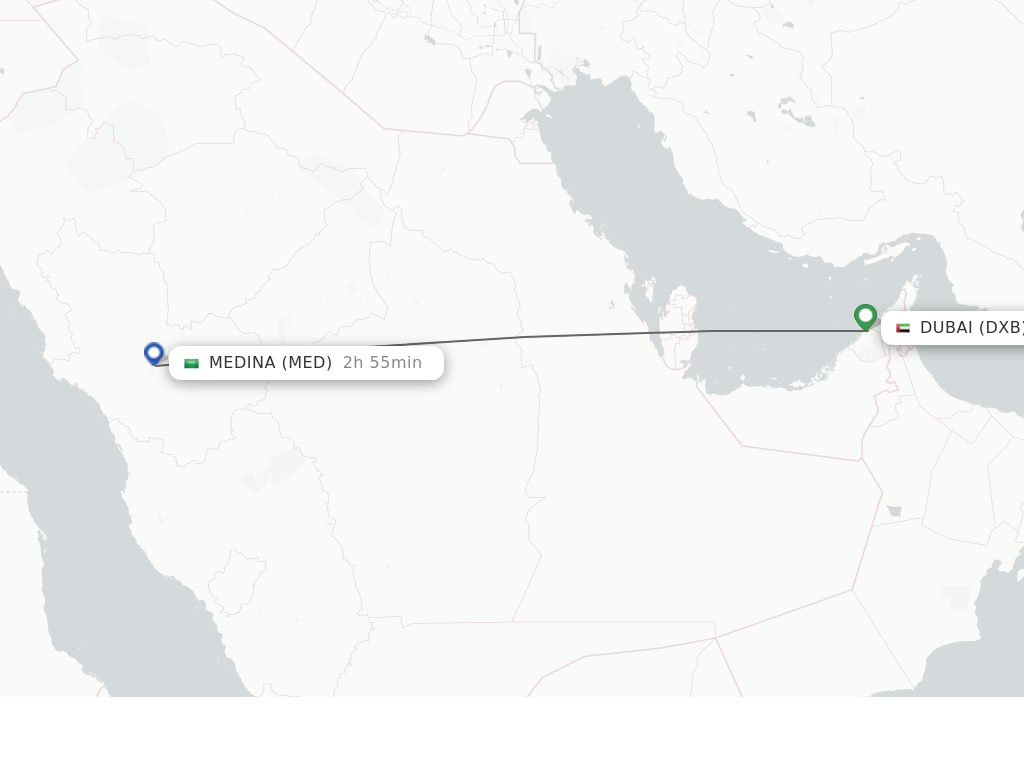 Direct Non Stop Flights From Dubai To Madinah Schedules