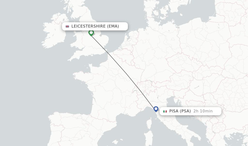 Direct Non Stop Flights From Leicestershire To Pisa Schedules